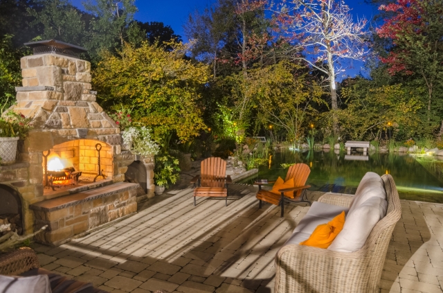Adding Fire Pits, Outdoor Kitchens, and Water Features to a Cedar Deck