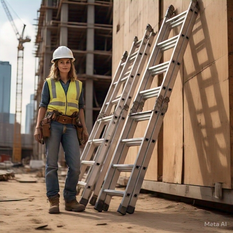 Heavy-duty aluminium ladders