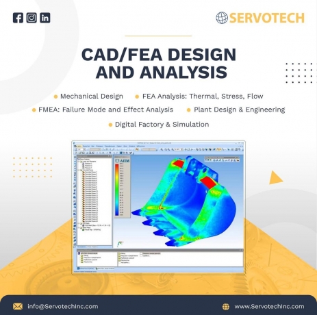 CAD/FEA Engineering Services: Optimizing Product Design and Performance with Advanced Simulation