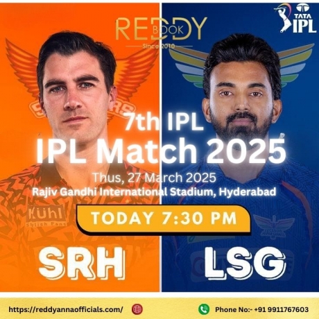 Join the Reddy Anna Online Book ID Excitement of IPL 2025: Watch SRH vs LSG Live at Rajiv Gandhi Stadium!
