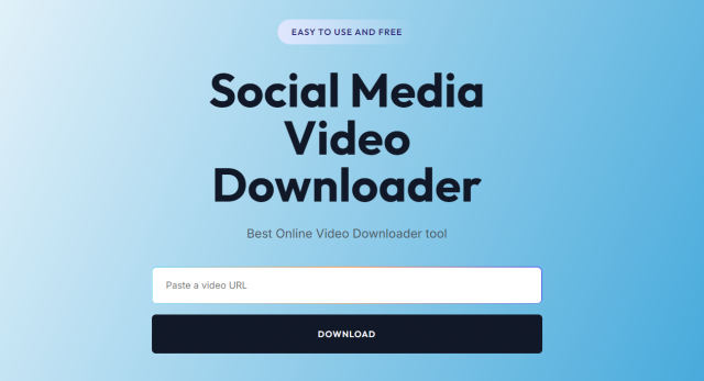 Social Media Video Downloader: Download Social Media Videos Free
