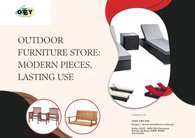 Outdoor Furniture Store: Modern Pieces, Lasting Use