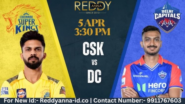 Game Day Preview with Online Cricket ID Reddy Anna: CSK Takes on DC in the 17th IPL Clash at MA Chidambaram Stadium.