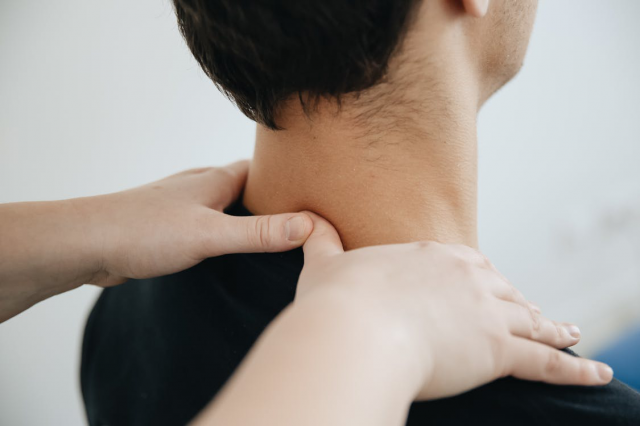 person getting a deep tissue massage  