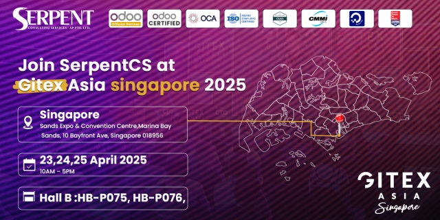 SerpentCS Brings Game-Changing ERP Solutions to GITEX Asia Singapore 2025