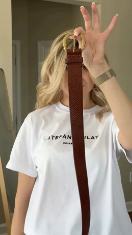 Elevate Your Jeans Look with Women’s Leather Belts