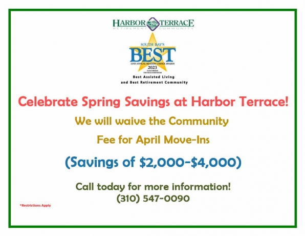 Independent Senior Community in the South Bay Only at Harbour Terrace