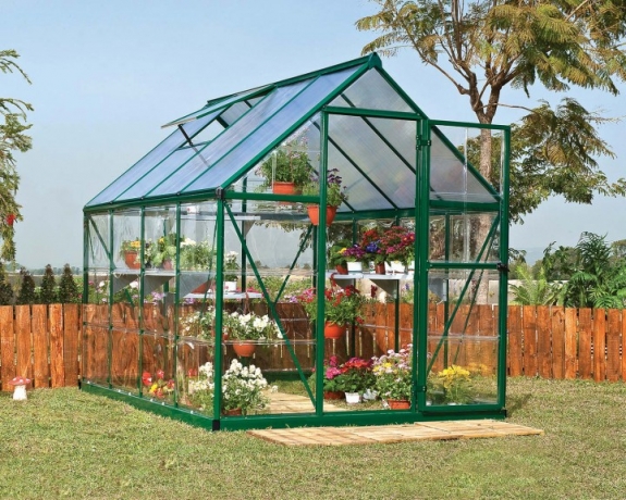 Aluminum greenhouses designed for all-year gardening