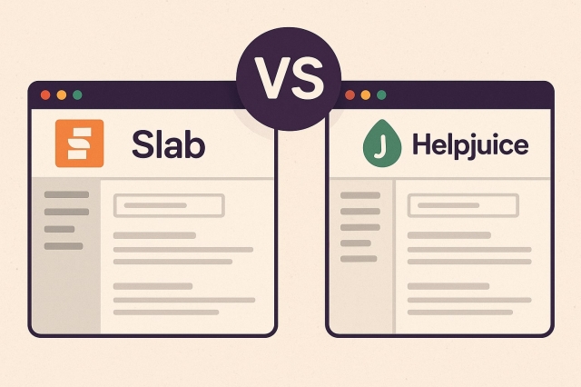 Knowledge Base Showdown: Slab vs. Helpjuice for Internal Documentation