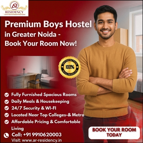 Best Boys Hostels in Greater Noida – Safe, Comfortable & Student-Friendly Living Options