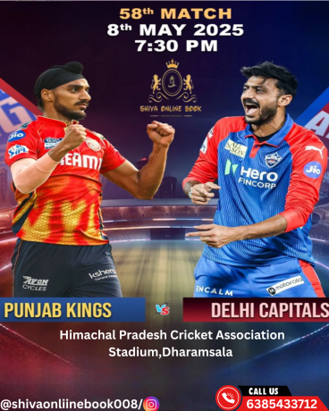 Dharamsala Delight: A Glimpse into the Online Cricket ID WhatsApp Number 58th Match Between Punjab Kings and Delhi Capitals.