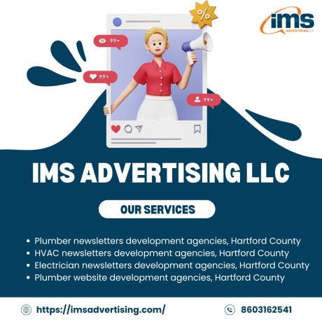 IMS Advertising: Developing Hartford County Plumber, HVAC & Electrician Websites & Newsletters.