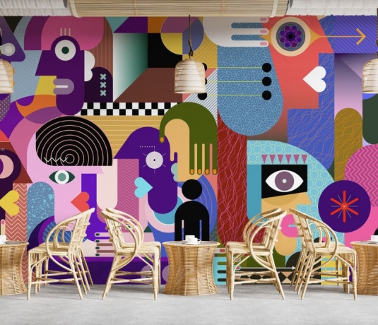 Street-Inspired Style Graffiti Wallpaper for Modern Interiors