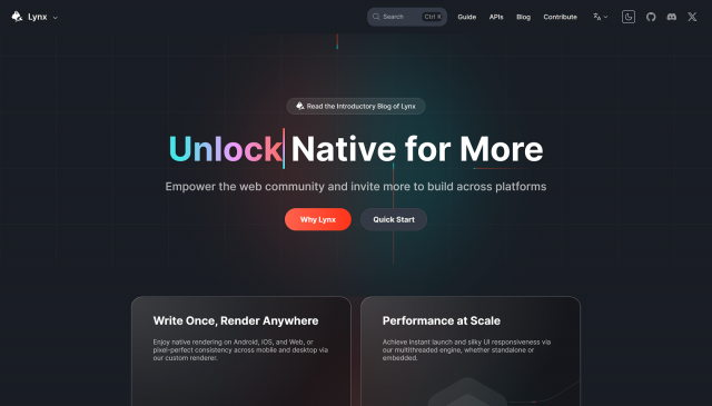 Lynx: A New Cross-Platform Development Framework In 2025