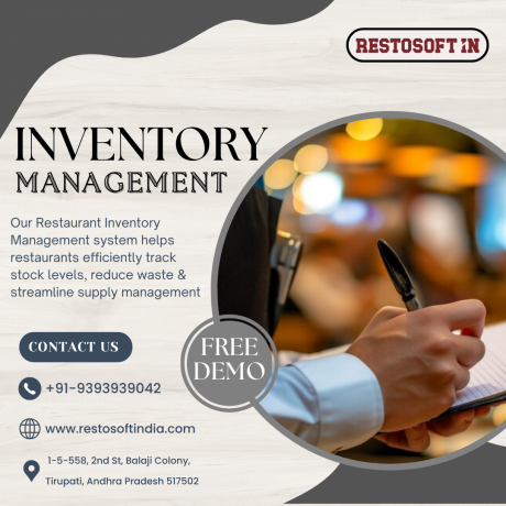 MAKE RESTAURANT INVENTORY MANAGEMENT EASY WITH -RESTOSOFTIN INDIA