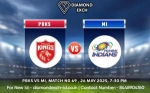 Diamond Exchange ID Live: Punjab Kings vs Mumbai Indians – IPL Thrill at Sawai Mansingh Stadium.