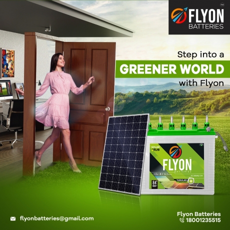 Empowering Kerala’s Future with Reliable Solar Battery Solutions by Flyon Batteries