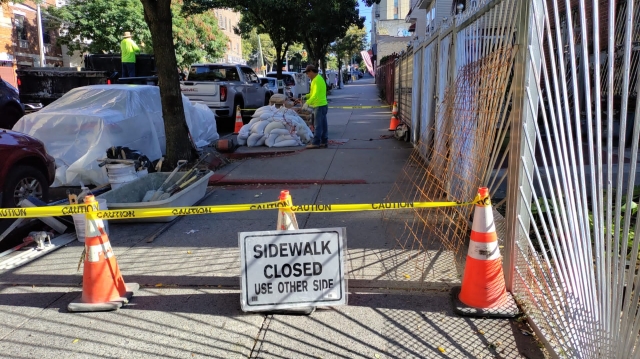 Depressed Concrete with Sidewalk