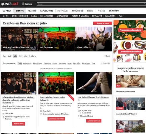 Eventos en Barcelona en julio