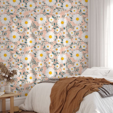 Botanical Meets Bold: Floral and Abstract Bedroom Wallpapers That Wow