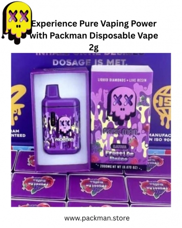 Experience Pure Vaping Power with Packman Disposable Vape 2g