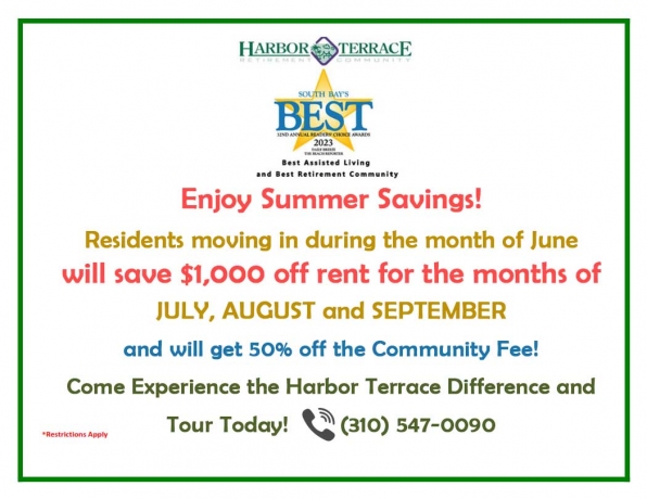 Harbor Terrace Senior Independent and Assisted Living Community located in San Pedro