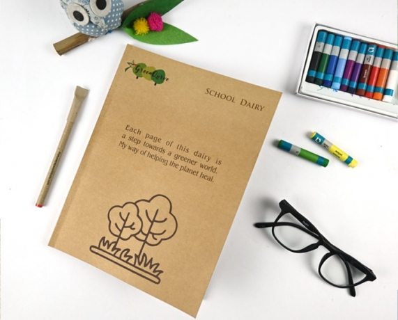 How can using eco-friendly folders enhance a company's brand image?