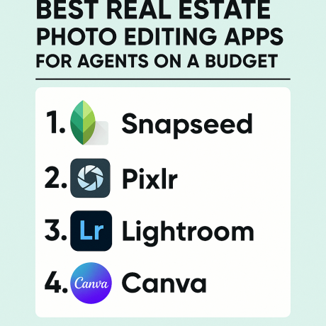 Best Real Estate Photo Editing Apps for Agents on a Budget