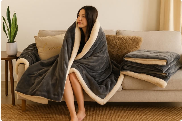 Cozy Up in Style: The Comfort and Benefits of Throw Blankets and Weighted Blankets