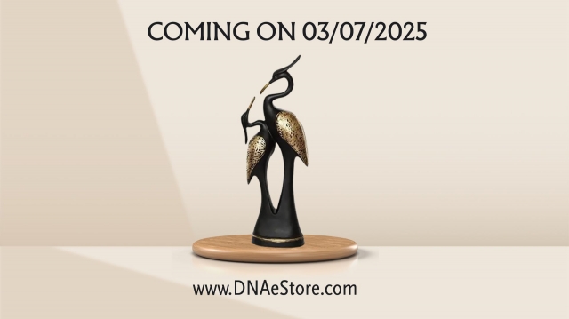 DNA e-Store | Crane Pair Decorative Showpiece – Premium Microfiber Masterpiece for Home Décor