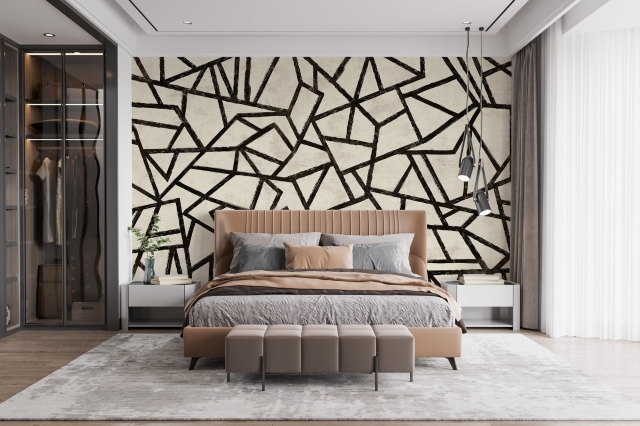 Geometric Pattern Wall Mural