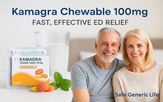 Kamagra Chewable 100mg for Erectile Dysfunction: Uses, Dosage & Side Effects