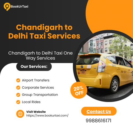Chandigarh to Delhi taxi service - BookUrTAxi