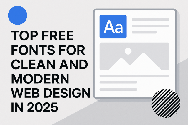 Top Free Fonts for Clean and Modern Web Design in 2025