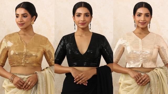 Top V Neck Blouse Designs That Flatter Every Body Shape