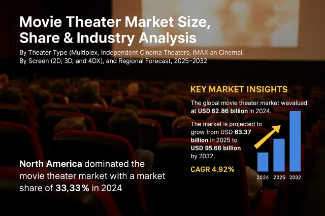 Movie Theater Market Size & Share Analysis 2025 to 2032