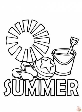 Fun and Free Summer Coloring Pages for Kids - Printable and Easy Designs