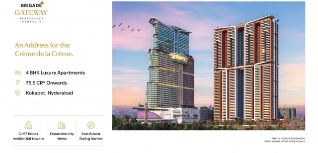 Brigade Gateway Neopolis, Hyderabad – Premium Living in the Heart of Kokapet