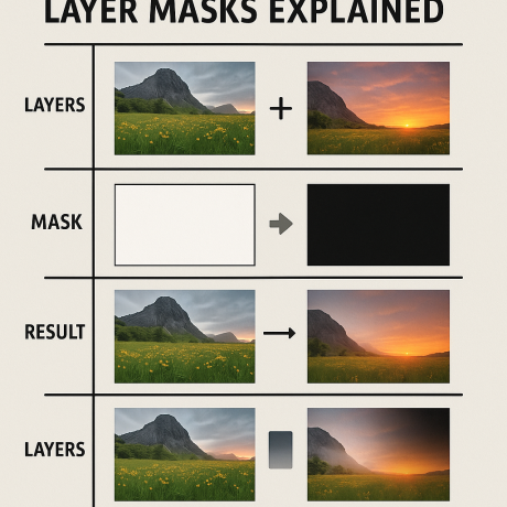 Manual Blending Cheat Sheet: Layer Masks Explained