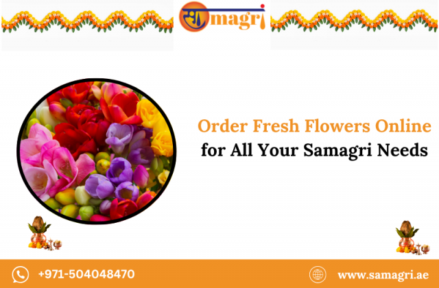 Order Fresh Flowers Online for All Your Samagri Needs