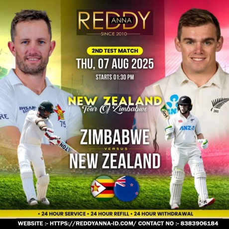 Reddy Anna Online Exchange Cricket: Your Ultimate Destination for Live Updates on Zimbabwe vs New Zealand in 2025 . 