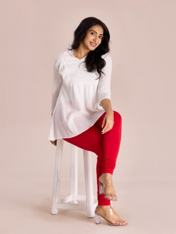 Pairing Churidar with Different Types of Kurtas and Tops