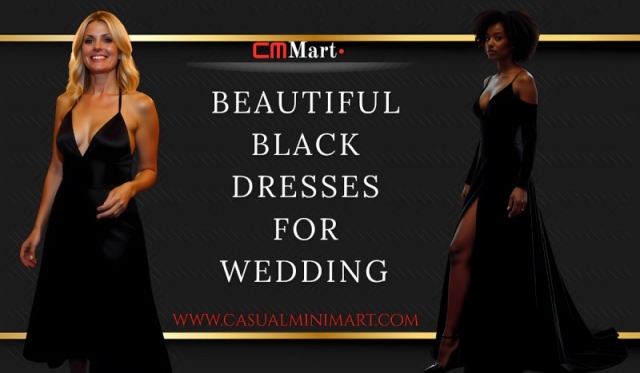 Beautiful Black Dresses For Wedding​