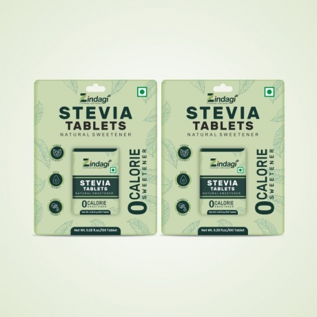 Zindagi Stevia 100 Tablets | Natural Sugar-Free Sweetener