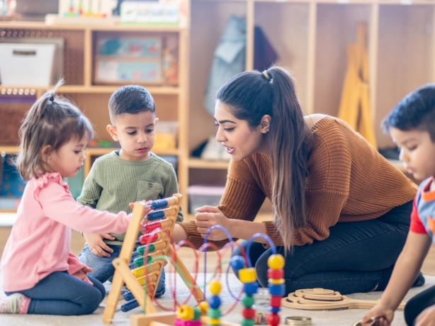 Safe Childcare Where the Emphasis is on Development, Security, and Recreation