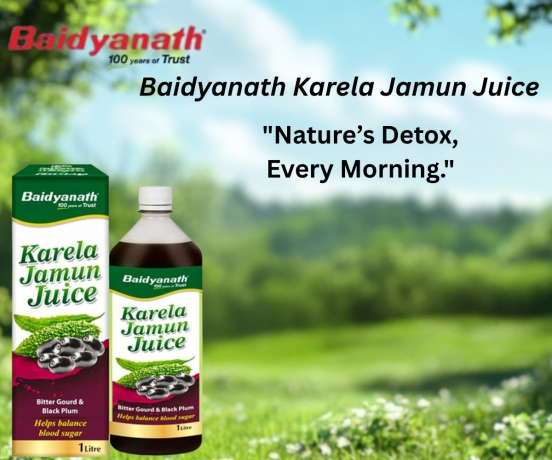 Stay fit and active with the natural power of Karela and Jamun. Trusted by generations, Baidyanath Karela Jamun Juice helps balance blood sugar and supports overall wellness.