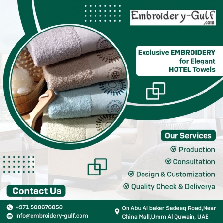 Luxury Touch: Logo Towel Embroidery for Hotel Rooms