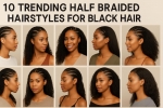10 Trending Half Braided Hairstyles for Black Hair In 2025: Express Your Unique Beauty