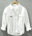 Why the Men's White Long-Sleeve Cargo Shirt Never Goes Out of Fashion