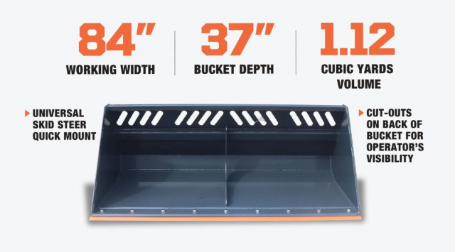 Skid Steer Snow/Mulch Buckets: A Versatile Tool for Every Season